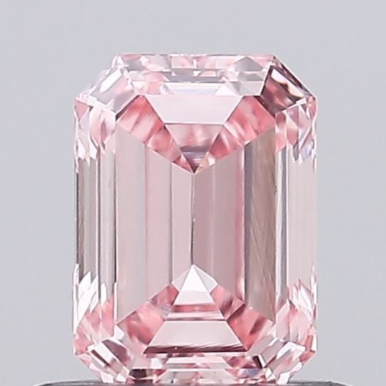 Loose Diamond - EMERALD 0.86ct Fancy Vivid Pink VS1: Loose Diamond - EMERALD 0.86ct Fancy Vivid Pink VS1 Source: This is a real non-mined Diamond that has been grown in a lab Shape: EMERALD Carats: 0.86 Color: Fancy Vivid Pink Certification: NONE Video:
