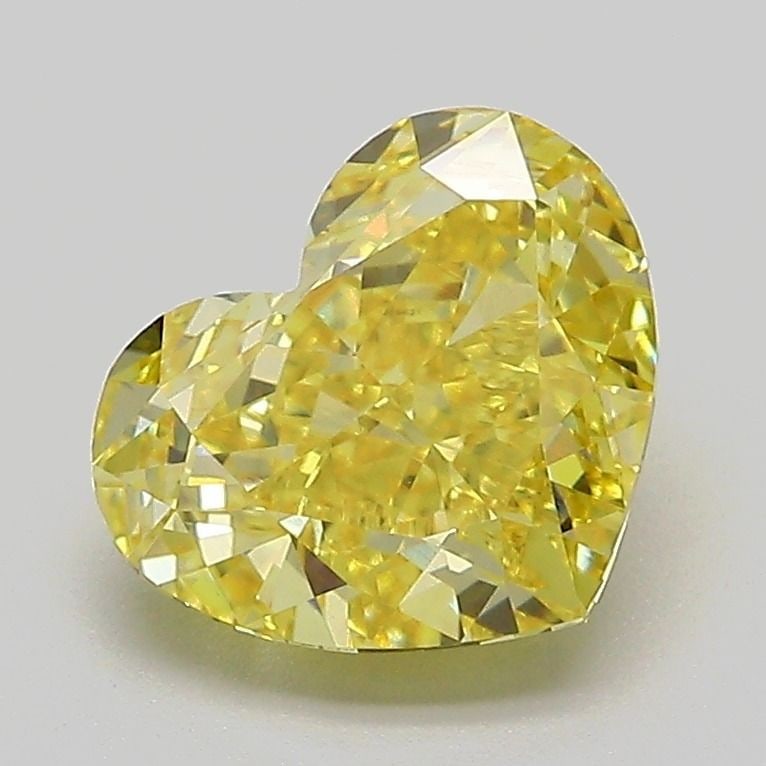 Loose Diamond - HEART 2.1ct Fancy Intense Yellow VVS2: Loose Diamond - HEART 2.1ct Fancy Intense Yellow VVS2 Source: This is a real non-mined Diamond that has been grown in a lab Shape: HEART Carats: 2.1 Color: Fancy Intense Yellow Certification: IGI Vide