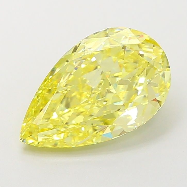 Loose Diamond - PEAR 3.39ct Fancy Intense Yellow VVS2: Loose Diamond - PEAR 3.39ct Fancy Intense Yellow VVS2 Source: This is a real non-mined Diamond that has been grown in a lab Shape: PEAR Carats: 3.39 Color: Fancy Intense Yellow Certification: IGI Vide