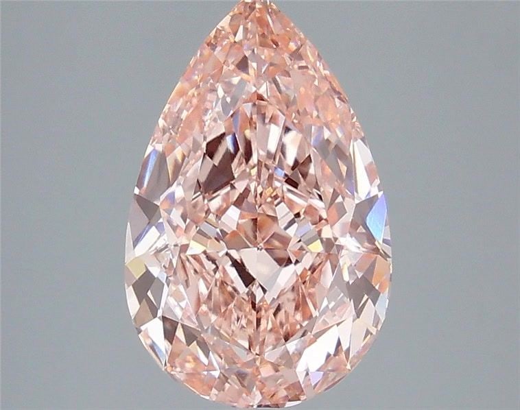 Loose Diamond - PEAR 4.09ct Fancy Vivid Pink VVS2: Loose Diamond - PEAR 4.09ct Fancy Vivid Pink VVS2 Source: This is a real non-mined Diamond that has been grown in a lab Shape: PEAR Carats: 4.09 Color: Fancy Vivid Pink Certification: IGI Video: