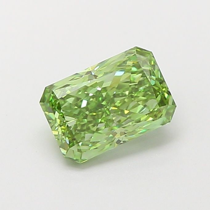 Loose Diamond - RADIANT 1.24ct Fancy Vivid Green VS1: Loose Diamond - RADIANT 1.24ct Fancy Vivid Green VS1 Source: This is a real non-mined Diamond that has been grown in a lab Shape: RADIANT Carats: 1.24 Color: Fancy Vivid Green Certification: IGI Video