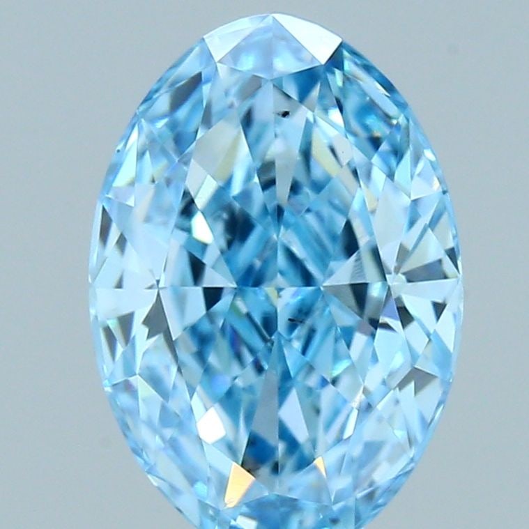 Loose Diamond - OVAL 1.79ct Fancy Vivid Blue VS2: Loose Diamond - OVAL 1.79ct Fancy Vivid Blue VS2 Source: This is a real non-mined Diamond that has been grown in a lab Shape: OVAL Carats: 1.79 Color: Fancy Vivid Blue Certification: IGI Video: