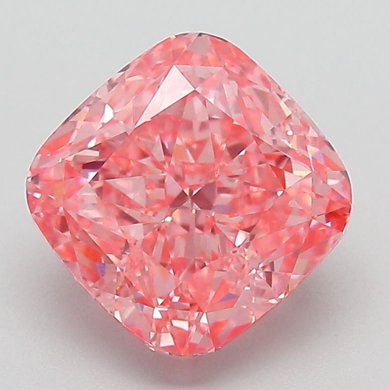 Loose Diamond - CUSHION MODIFIED 3.04ct Fancy Vivid Pink VVS2: Loose Diamond - CUSHION MODIFIED 3.04ct Fancy Vivid Pink VVS2 Source: This is a real non-mined Diamond that has been grown in a lab Shape: CUSHION MODIFIED Carats: 3.04 Color: Fancy Vivid Pink Certifi