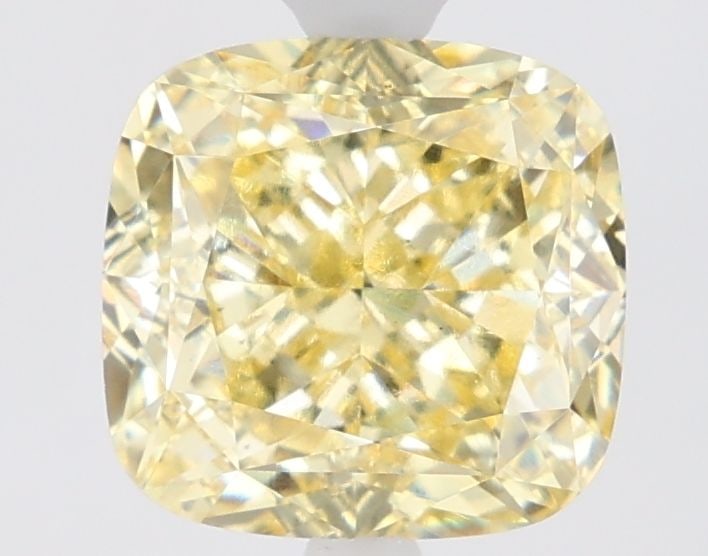 Loose Diamond - CUSHION MODIFIED 1.53ct Fancy Intense Yellow VS1: Loose Diamond - CUSHION MODIFIED 1.53ct Fancy Intense Yellow VS1 Source: This is a real non-mined Diamond that has been grown in a lab Shape: CUSHION MODIFIED Carats: 1.53 Color: Fancy Intense Yellow 