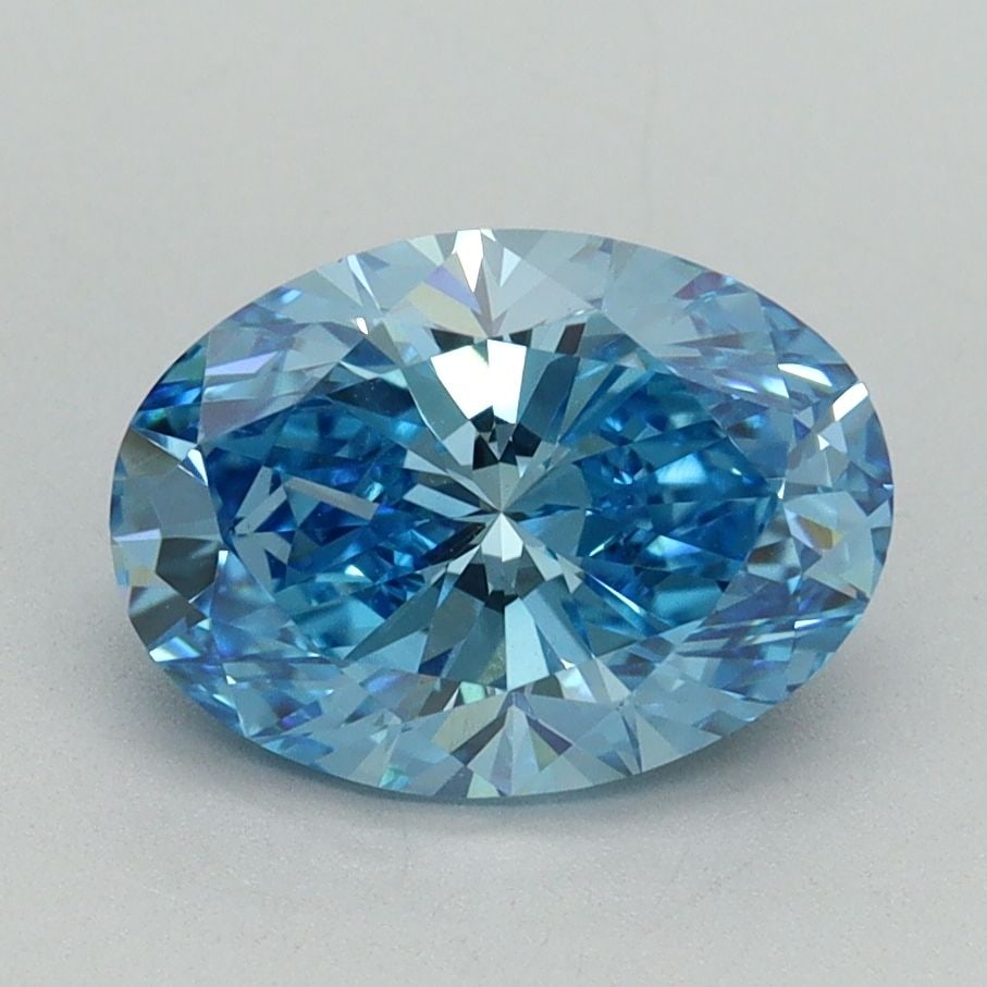Loose Diamond - OVAL 2.01ct Fancy Vivid Blue VS1: Loose Diamond - OVAL 2.01ct Fancy Vivid Blue VS1 Source: This is a real non-mined Diamond that has been grown in a lab Shape: OVAL Carats: 2.01 Color: Fancy Vivid Blue Certification: IGI Video: