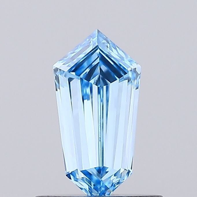 Loose Diamond - SHIELD 0.57ct Fancy Vivid Blue VVS2: Loose Diamond - SHIELD 0.57ct Fancy Vivid Blue VVS2 Source: This is a real non-mined Diamond that has been grown in a lab Shape: SHIELD Carats: 0.57 Color: Fancy Vivid Blue Certification: IGI Video: