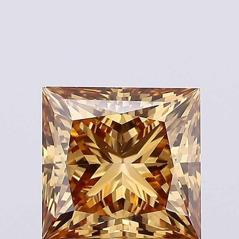 Loose Diamond - PRINCESS 2.06ct Fancy Brown VS1: Loose Diamond - PRINCESS 2.06ct Fancy Brown VS1 Source: This is a real non-mined Diamond that has been grown in a lab Shape: PRINCESS Carats: 2.06 Color: Fancy Brown Certification: NONE Video: Video