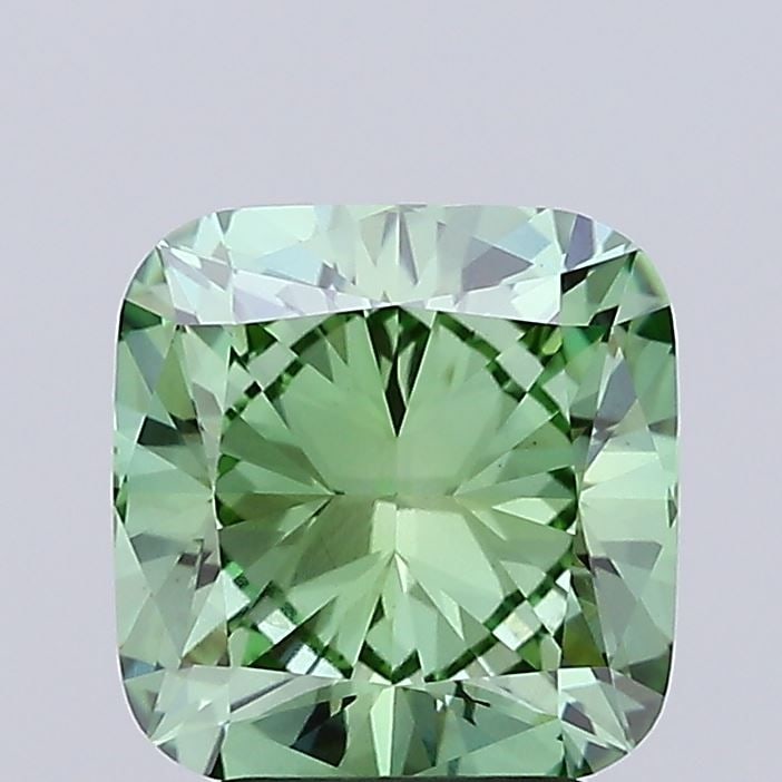 Loose Diamond - CUSHION MODIFIED 3.0ct Fancy Vivid Green VS1: Loose Diamond - CUSHION MODIFIED 3.0ct Fancy Vivid Green VS1 Source: This is a real non-mined Diamond that has been grown in a lab Shape: CUSHION MODIFIED Carats: 3.0 Color: Fancy Vivid Green Certific