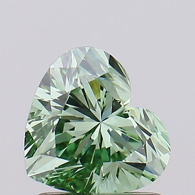 Loose Diamond - HEART 1.04ct Fancy Green VS1: Loose Diamond - HEART 1.04ct Fancy Green VS1 Source: This is a real non-mined Diamond that has been grown in a lab Shape: HEART Carats: 1.04 Color: Fancy Green Certification: NONE Video: