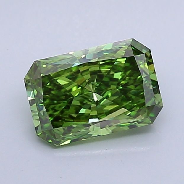 Loose Diamond - RADIANT 1.7ct Fancy Vivid Green VS1: Loose Diamond - RADIANT 1.7ct Fancy Vivid Green VS1 Source: This is a real non-mined Diamond that has been grown in a lab Shape: RADIANT Carats: 1.7 Color: Fancy Vivid Green Certification: IGI Video: