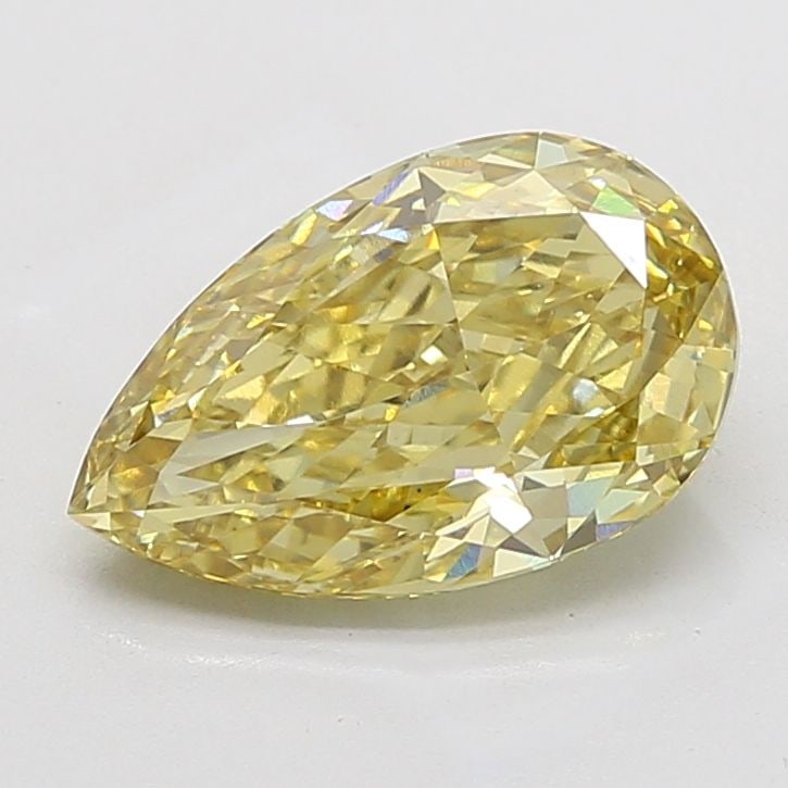 Loose Diamond - PEAR 5.08ct Fancy Intense Yellow VVS2 (1 of 1)