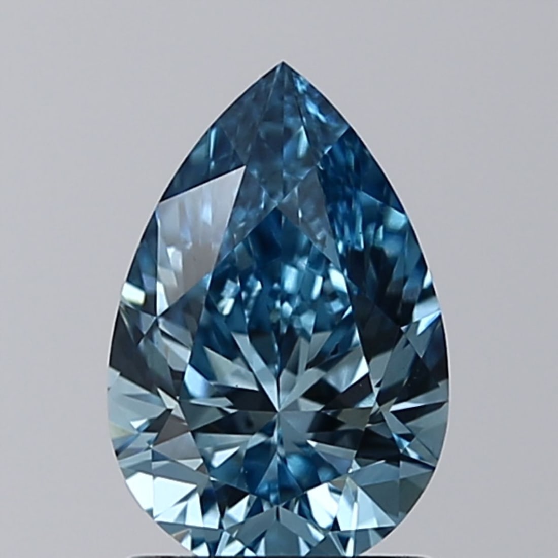 Loose Diamond - PEAR 1.21ct Fancy Vivid Blue VS2: Loose Diamond - PEAR 1.21ct Fancy Vivid Blue VS2 Source: This is a real non-mined Diamond that has been grown in a lab Shape: PEAR Carats: 1.21 Color: Fancy Vivid Blue Certification: IGI Video: