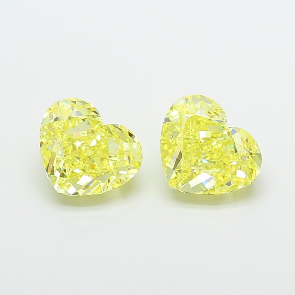 Loose Diamond - HEART 2.52ct Fancy Intense Yellow VS1: Loose Diamond - HEART 2.52ct Fancy Intense Yellow VS1 Source: This is a real non-mined Diamond that has been grown in a lab Shape: HEART Carats: 2.52 Color: Fancy Intense Yellow Certification: IGI Vid