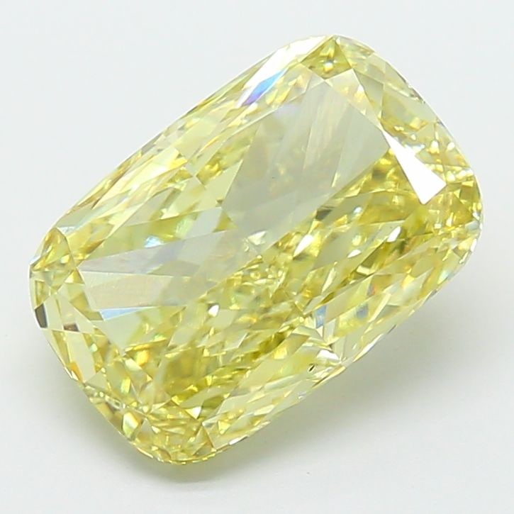 Loose Diamond - CUSHION MODIFIED 6.0ct Fancy Intense Yellow VS1: Loose Diamond - CUSHION MODIFIED 6.0ct Fancy Intense Yellow VS1 Source: This is a real non-mined Diamond that has been grown in a lab Shape: CUSHION MODIFIED Carats: 6.0 Color: Fancy Intense Yellow Ce