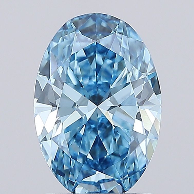 Loose Diamond - OVAL 2.01ct Fancy Vivid Blue VS1: Loose Diamond - OVAL 2.01ct Fancy Vivid Blue VS1 Source: This is a real non-mined Diamond that has been grown in a lab Shape: OVAL Carats: 2.01 Color: Fancy Vivid Blue Certification: IGI Video: Video