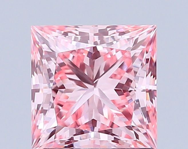 Loose Diamond - PRINCESS 1.58ct Fancy Intense Pink VS1: Loose Diamond - PRINCESS 1.58ct Fancy Intense Pink VS1 Source: This is a real non-mined Diamond that has been grown in a lab Shape: PRINCESS Carats: 1.58 Color: Fancy Intense Pink Certification: IGI