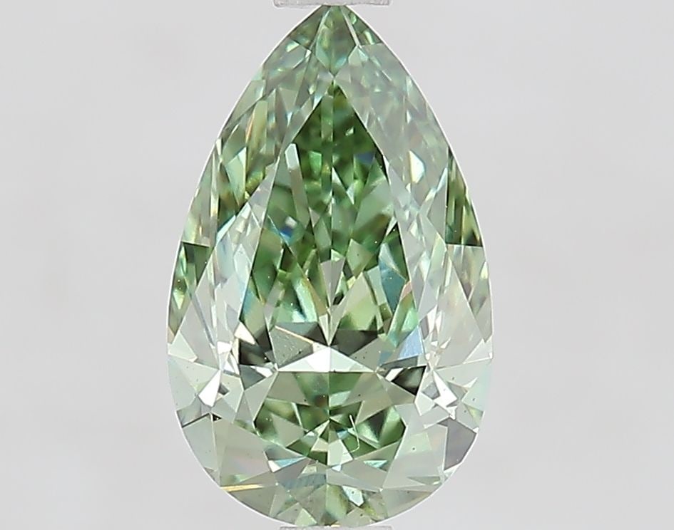 Loose Diamond - PEAR 1.43ct Fancy Vivid Green VS2: Loose Diamond - PEAR 1.43ct Fancy Vivid Green VS2 Source: This is a real non-mined Diamond that has been grown in a lab Shape: PEAR Carats: 1.43 Color: Fancy Vivid Green Certification: IGI PLEASE NOTE