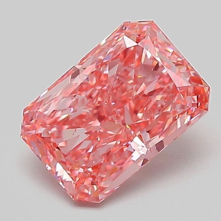 Loose Diamond - RADIANT 1.54ct Fancy Vivid Pink VS1: Loose Diamond - RADIANT 1.54ct Fancy Vivid Pink VS1 Source: This is a real non-mined Diamond that has been grown in a lab Shape: RADIANT Carats: 1.54 Color: Fancy Vivid Pink Certification: IGI Video: