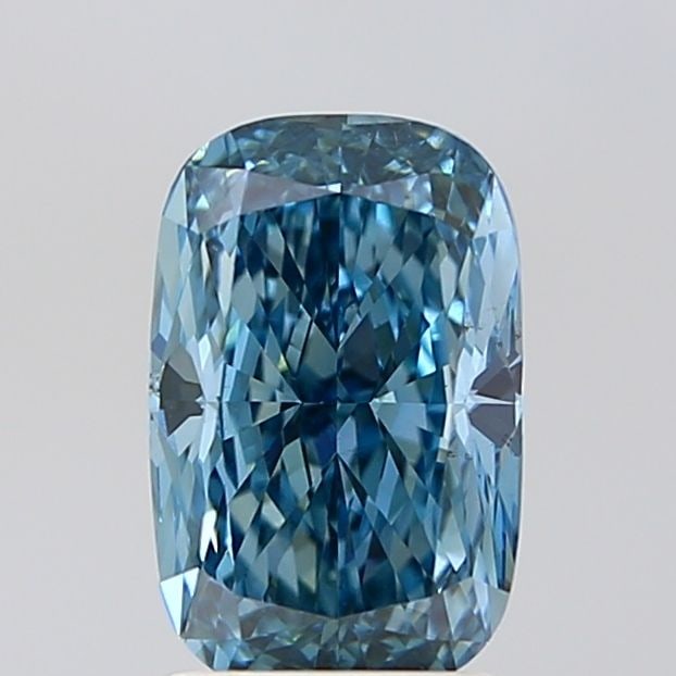 Loose Diamond - CUSHION MODIFIED 2.16ct Fancy Vivid Blue VS1: Loose Diamond - CUSHION MODIFIED 2.16ct Fancy Vivid Blue VS1 Source: This is a real non-mined Diamond that has been grown in a lab Shape: CUSHION MODIFIED Carats: 2.16 Color: Fancy Vivid Blue Certific
