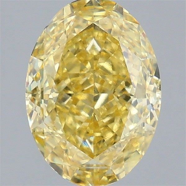 Loose Diamond - OVAL 2.6ct Fancy Intense Yellow VS1: Loose Diamond - OVAL 2.6ct Fancy Intense Yellow VS1 Source: This is a real non-mined Diamond that has been grown in a lab Shape: OVAL Carats: 2.6 Color: Fancy Intense Yellow Certification: IGI Video: