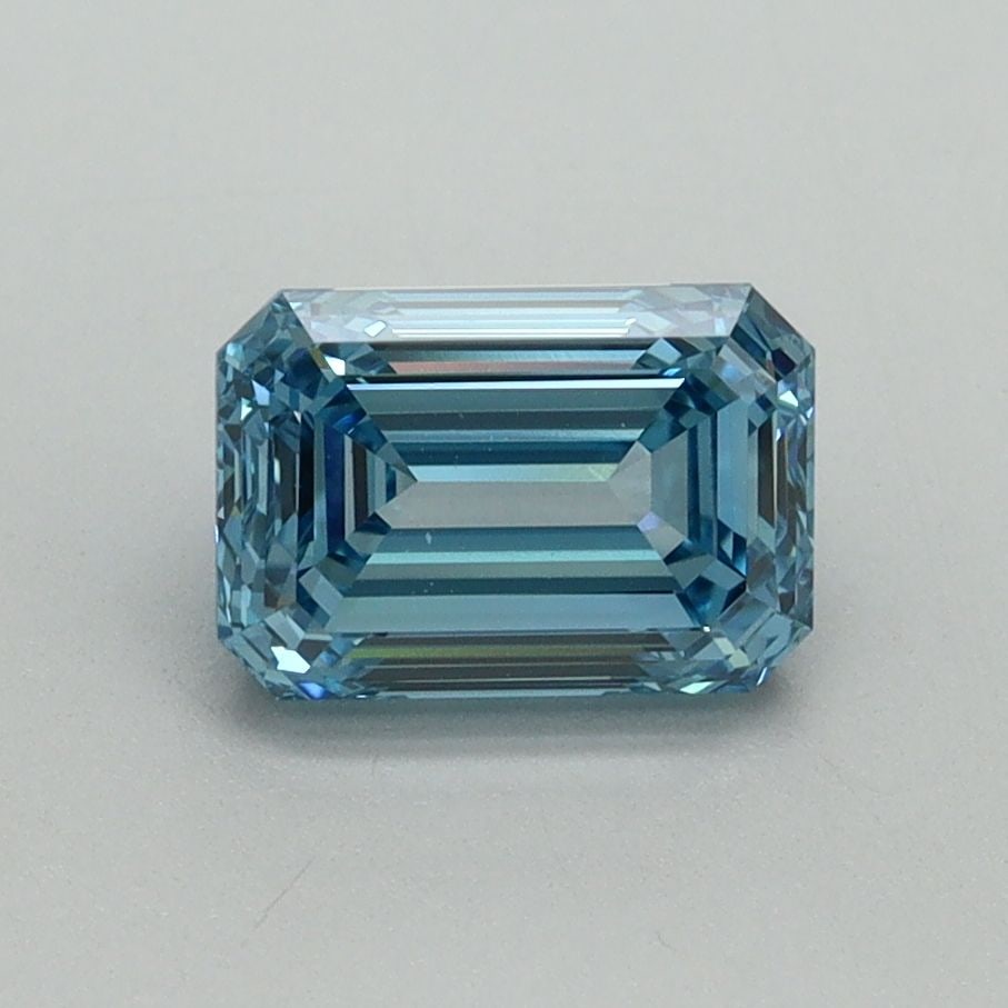 Loose Diamond - EMERALD 1.29ct Fancy Vivid Blue VVS2: Loose Diamond - EMERALD 1.29ct Fancy Vivid Blue VVS2 Source: This is a real non-mined Diamond that has been grown in a lab Shape: EMERALD Carats: 1.29 Color: Fancy Vivid Blue Certification: IGI