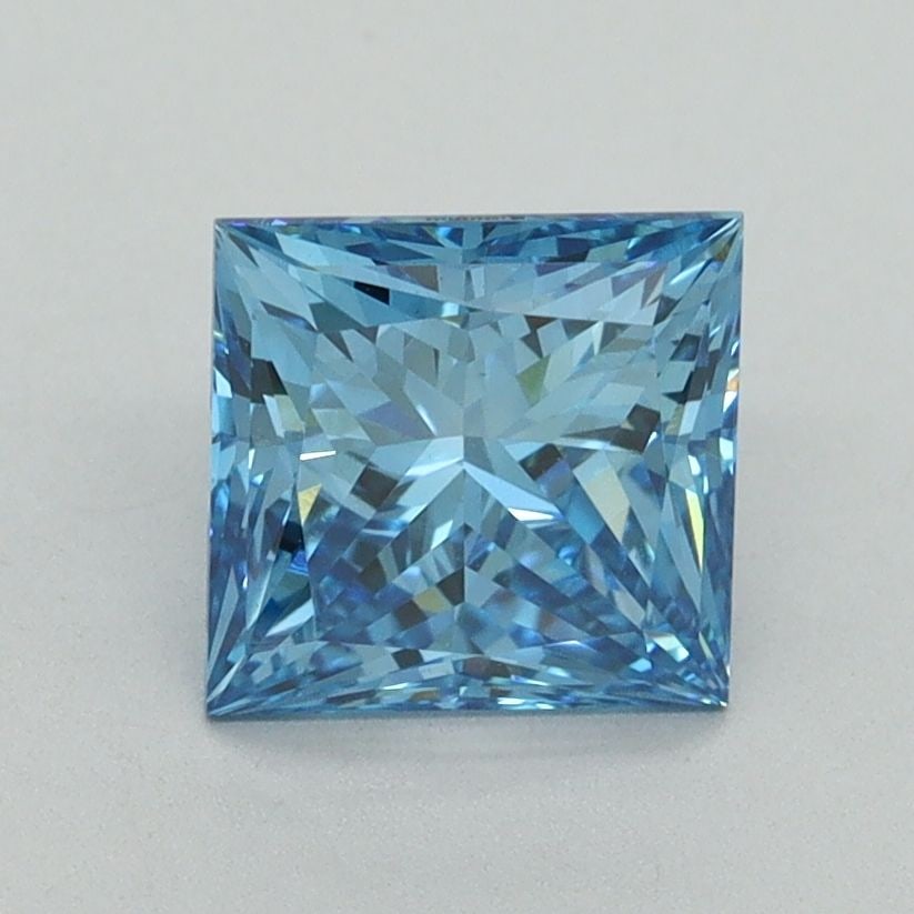 Loose Diamond - PRINCESS 1.55ct Fancy Vivid Blue VS1: Loose Diamond - PRINCESS 1.55ct Fancy Vivid Blue VS1 Source: This is a real non-mined Diamond that has been grown in a lab Shape: PRINCESS Carats: 1.55 Color: Fancy Vivid Blue Certification: IGI