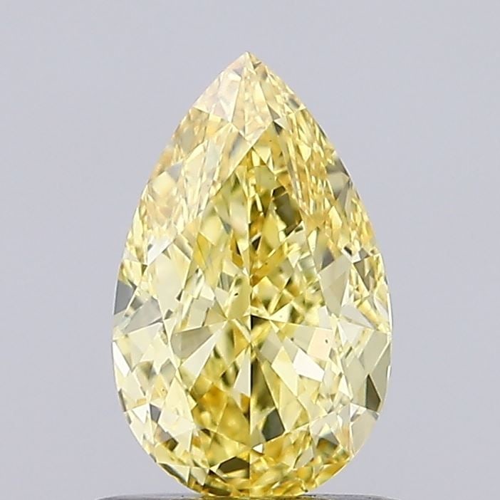 Loose Diamond - PEAR 1.1ct Fancy Intense Yellow VS1: Loose Diamond - PEAR 1.1ct Fancy Intense Yellow VS1 Source: This is a real non-mined Diamond that has been grown in a lab Shape: PEAR Carats: 1.1 Color: Fancy Intense Yellow Certification: IGI Video: