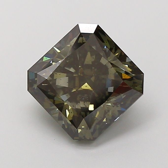 Loose Diamond - SQUARE RADIANT 3.04ct Fancy Deep Gray Green SI2 (1 of 1)