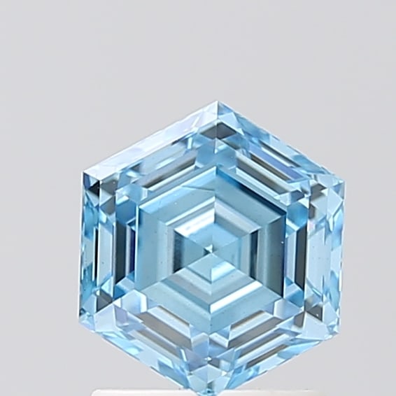 Loose Diamond - Hexagonal 1.51ct BLUE VS1: Loose Diamond - Hexagonal 1.51ct BLUE VS1 Source: This is a real non-mined Diamond that has been grown in a lab Shape: Hexagonal Carats: 1.51 Color: BLUE Clarity: VS1 Certification: IGI Condition: