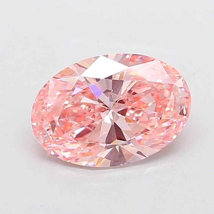 Loose Diamond - OVAL 3.01ct Fancy Vivid Pink VS2: Loose Diamond - OVAL 3.01ct Fancy Vivid Pink VS2 Source: This is a real non-mined Diamond that has been grown in a lab Shape: OVAL Carats: 3.01 Color: Fancy Vivid Pink Certification: IGI Video: Video