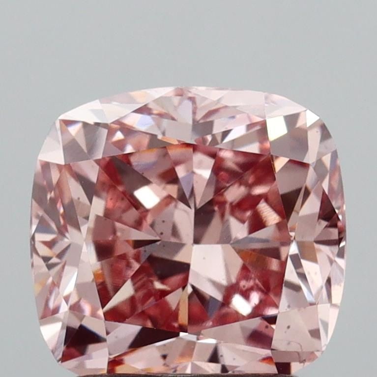 Loose Diamond - CUSHION MODIFIED 1.96ct Fancy Intense Brownish Pink VS2: Loose Diamond - CUSHION MODIFIED 1.96ct Fancy Intense Brownish Pink VS2 Source: This is a real non-mined Diamond that has been grown in a lab Shape: CUSHION MODIFIED Carats: 1.96 Color: Fancy Intense 