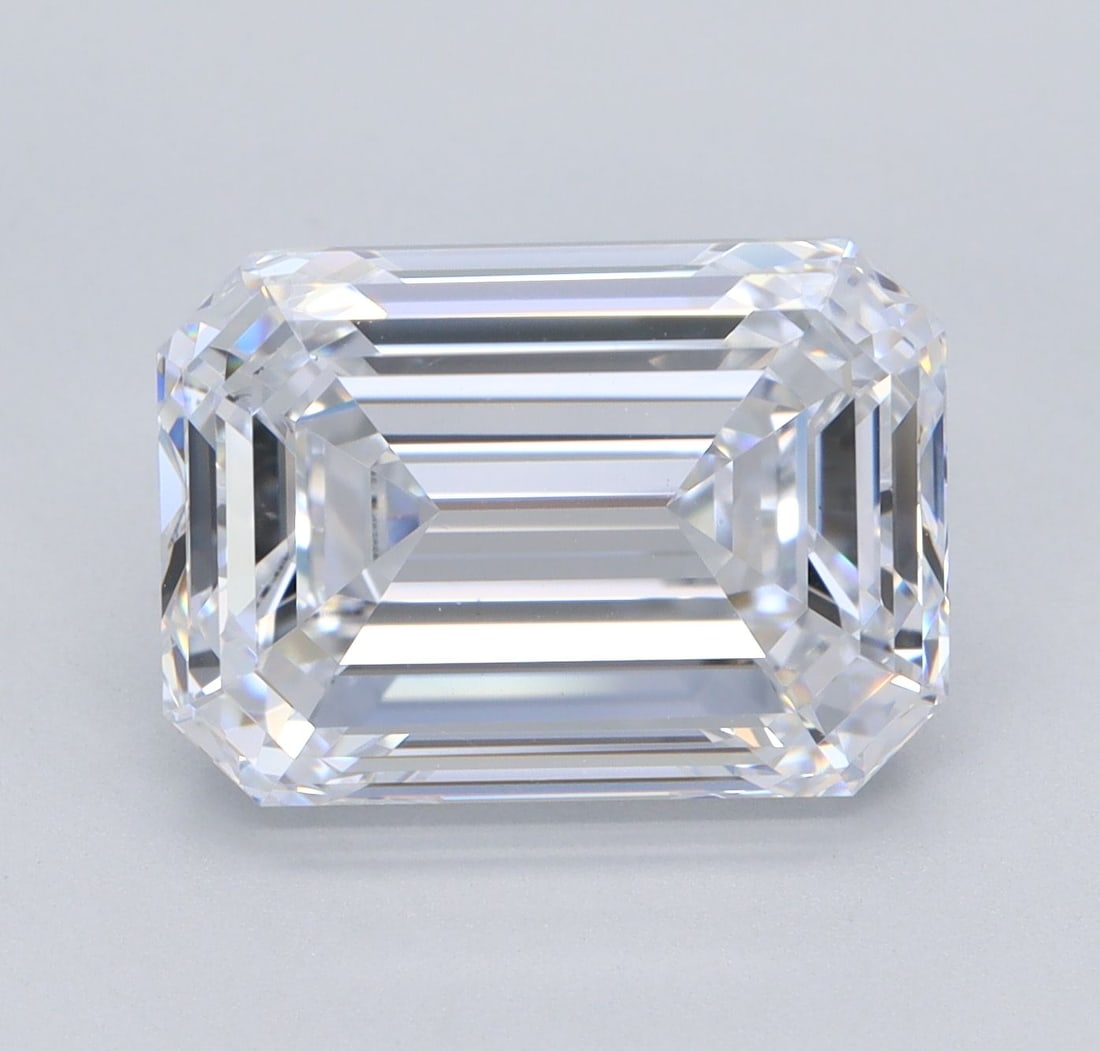 Loose Diamond - EMERALD 5.51ct E VS1: Loose Diamond - EMERALD 5.51ct E VS1 Source: This is a real non-mined Diamond that has been grown in a lab Shape: EMERALD Carats: 5.51 Color: E Clarity: VS1 Certification: IGI Video: