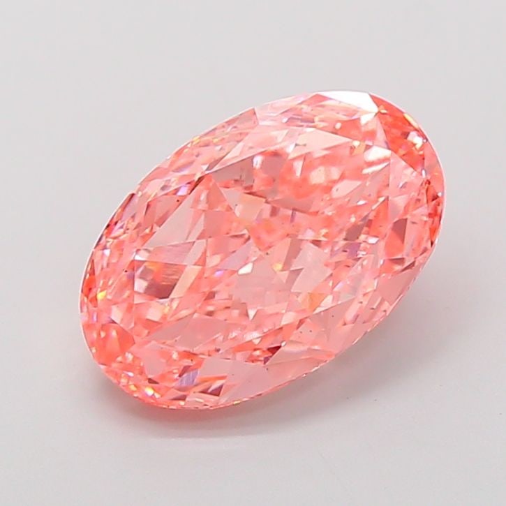 Loose Diamond - OVAL 5.01ct Fancy Vivid Pink VS2: Loose Diamond - OVAL 5.01ct Fancy Vivid Pink VS2 Source: This is a real non-mined Diamond that has been grown in a lab Shape: OVAL Carats: 5.01 Color: Fancy Vivid Pink Certification: IGI Video: