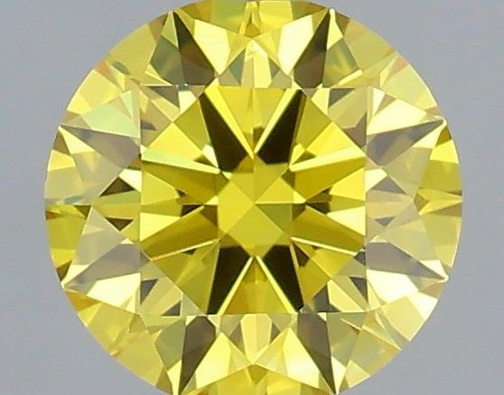 Ideal Loose Diamond - ROUND 0.51ct Fancy Vivid Yellow VS1: Ideal Loose Diamond - ROUND 0.51ct Fancy Vivid Yellow VS1 Source: This is a real non-mined Diamond that has been grown in a lab Shape: ROUND Carats: 0.51 Color: Fancy Vivid Yellow Certification: IGI V