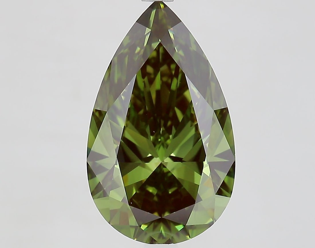 Loose Diamond - PEAR 5.04ct Fancy Deep Green VS1: Loose Diamond - PEAR 5.04ct Fancy Deep Green VS1 Source: This is a real non-mined Diamond that has been grown in a lab Shape: PEAR Carats: 5.04 Color: Fancy Deep Green Certification: IGI Video: