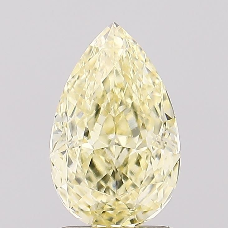 Loose Diamond - PEAR 1.27ct Fancy Intense Yellow VS1: Loose Diamond - PEAR 1.27ct Fancy Intense Yellow VS1 Source: This is a real non-mined Diamond that has been grown in a lab Shape: PEAR Carats: 1.27 Color: Fancy Intense Yellow Certification: IGI Video