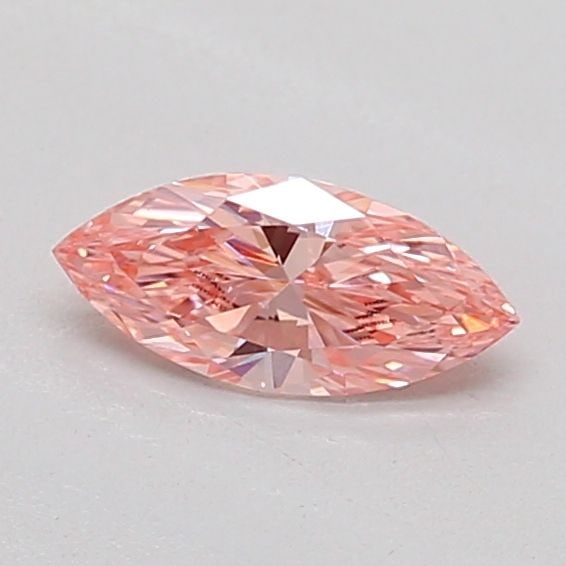Loose Diamond - MARQUISE 0.24ct Fancy Vivid Pink VS1: Loose Diamond - MARQUISE 0.24ct Fancy Vivid Pink VS1 Source: This is a real non-mined Diamond that has been grown in a lab Shape: MARQUISE Carats: 0.24 Color: Fancy Vivid Pink Certification: IGI PLEAS