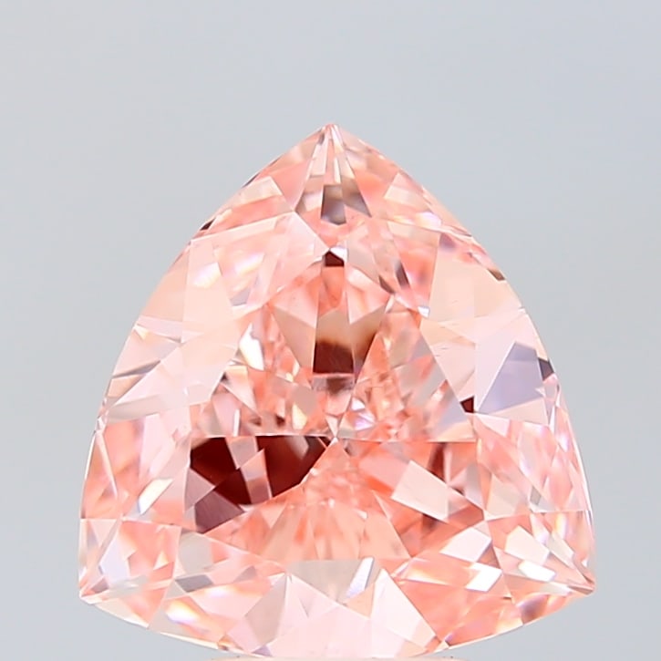 Loose Diamond - TRILLIANT 4.02ct PINK VVS2: Loose Diamond - TRILLIANT 4.02ct PINK VVS2 Source: This is a real non-mined Diamond that has been grown in a lab Shape: TRILLIANT Carats: 4.02 Color: PINK Clarity: VVS2 Certification: IGI Condition: P