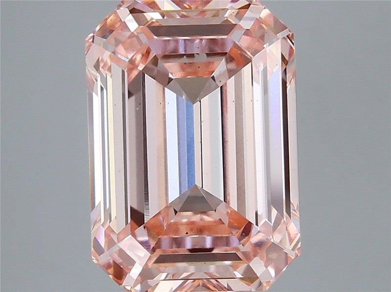 Loose Diamond - EMERALD 7.59ct Fancy Intense Pink VS2: Loose Diamond - EMERALD 7.59ct Fancy Intense Pink VS2 Source: This is a real non-mined Diamond that has been grown in a lab Shape: EMERALD Carats: 7.59 Color: Fancy Intense Pink Certification: IGI Vid