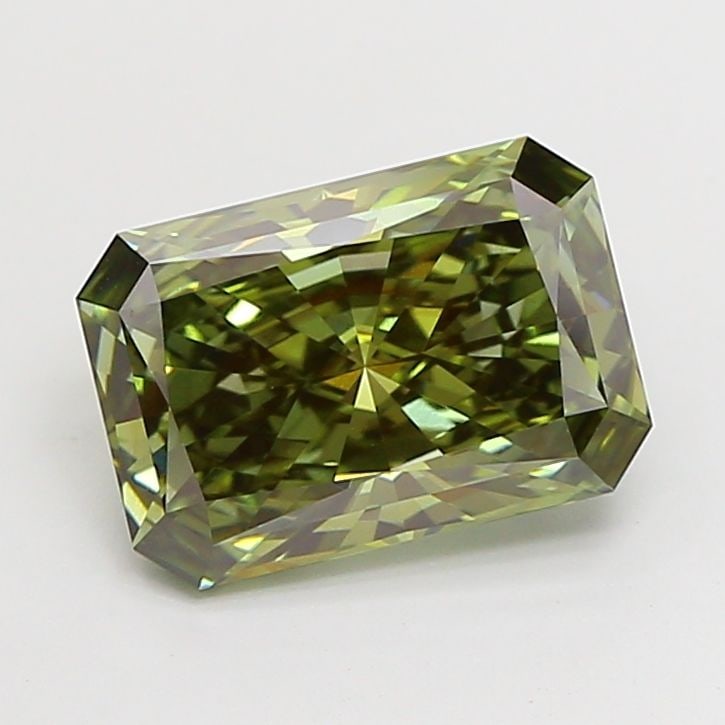 Loose Diamond - RADIANT 3.01ct Fancy Vivid Green VS2: Loose Diamond - RADIANT 3.01ct Fancy Vivid Green VS2 Source: This is a real non-mined Diamond that has been grown in a lab Shape: RADIANT Carats: 3.01 Color: Fancy Vivid Green Certification: IGI Video