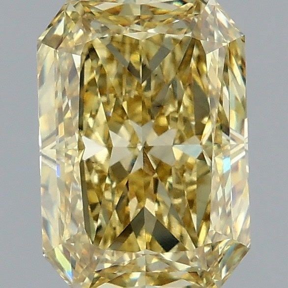 Loose Diamond - RADIANT 2.6ct Fancy Intense Yellow VS2: Loose Diamond - RADIANT 2.6ct Fancy Intense Yellow VS2 Source: This is a real non-mined Diamond that has been grown in a lab Shape: RADIANT Carats: 2.6 Color: Fancy Intense Yellow Certification: IGI V
