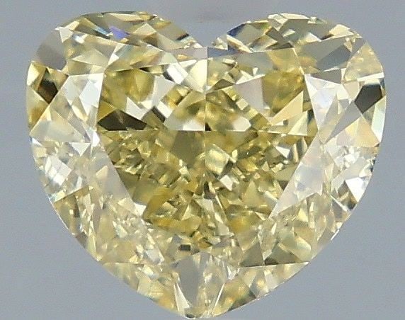 Loose Diamond - HEART 2.02ct Fancy Intense Yellow VS1: Loose Diamond - HEART 2.02ct Fancy Intense Yellow VS1 Source: This is a real non-mined Diamond that has been grown in a lab Shape: HEART Carats: 2.02 Color: Fancy Intense Yellow Certification: IGI Vid