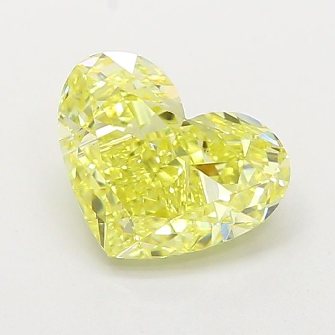 Loose Diamond - HEART 2.7ct Fancy Intense Yellow VS1: Loose Diamond - HEART 2.7ct Fancy Intense Yellow VS1 Source: This is a real non-mined Diamond that has been grown in a lab Shape: HEART Carats: 2.7 Color: Fancy Intense Yellow Certification: IGI Video