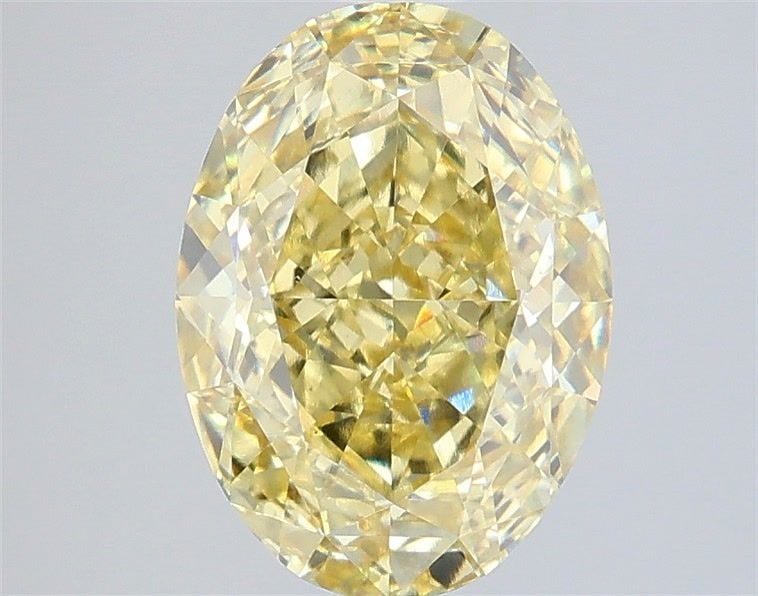 Loose Diamond - OVAL 3.56ct Fancy Intense Yellow VS1: Loose Diamond - OVAL 3.56ct Fancy Intense Yellow VS1 Source: This is a real non-mined Diamond that has been grown in a lab Shape: OVAL Carats: 3.56 Color: Fancy Intense Yellow Certification: IGI Video