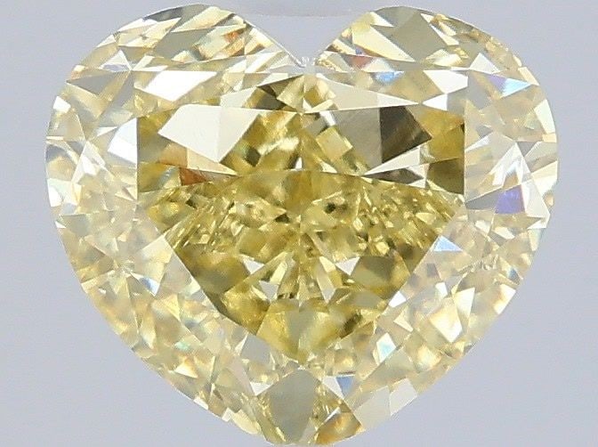 Loose Diamond - HEART 2.6ct Fancy Intense Yellow VVS2: Loose Diamond - HEART 2.6ct Fancy Intense Yellow VVS2 Source: This is a real non-mined Diamond that has been grown in a lab Shape: HEART Carats: 2.6 Color: Fancy Intense Yellow Certification: IGI Vide