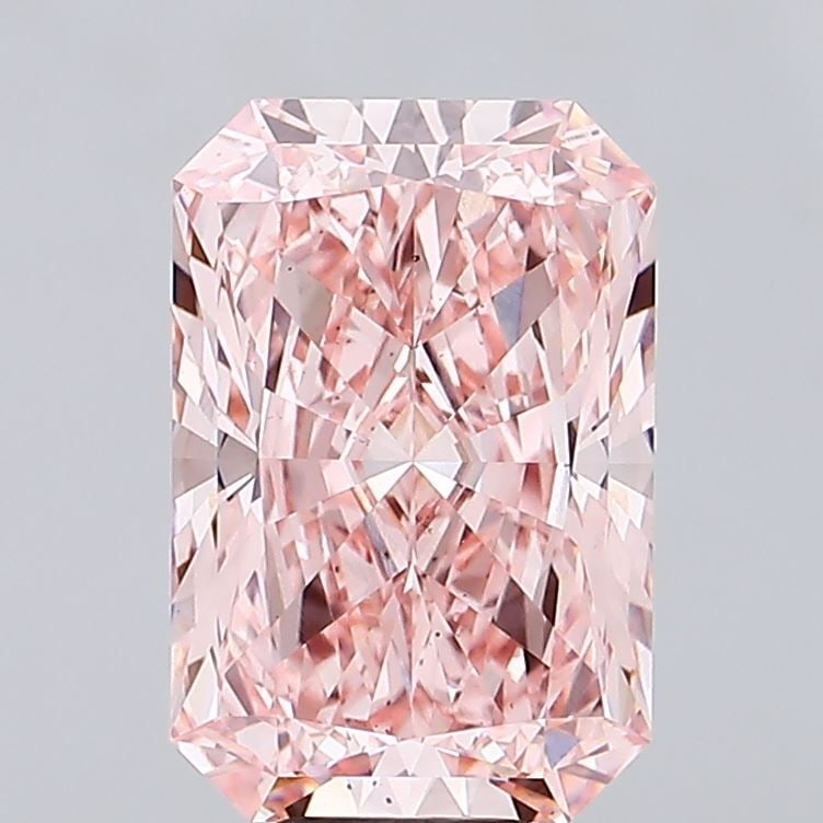Loose Diamond - RADIANT 8.82ct Fancy Vivid Pink VS2: Loose Diamond - RADIANT 8.82ct Fancy Vivid Pink VS2 Source: This is a real non-mined Diamond that has been grown in a lab Shape: RADIANT Carats: 8.82 Color: Fancy Vivid Pink Certification: IGI Video: