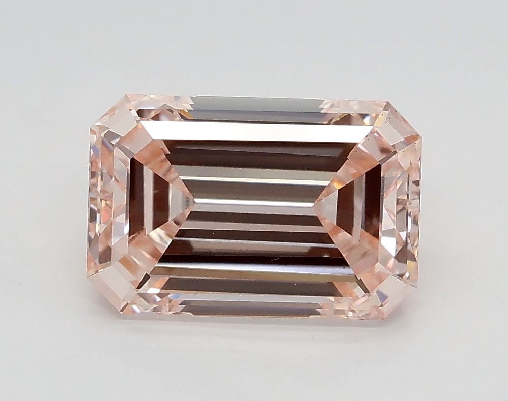 Loose Diamond - EMERALD 2.01ct Fancy Pink VS1: Loose Diamond - EMERALD 2.01ct Fancy Pink VS1 Source: This is a real non-mined Diamond that has been grown in a lab Shape: EMERALD Carats: 2.01 Color: Fancy Pink Certification: IGI Video: