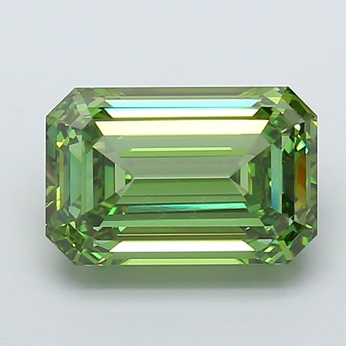 Loose Diamond - EMERALD 7.05ct Fancy Vivid Green VVS1: Loose Diamond - EMERALD 7.05ct Fancy Vivid Green VVS1 Source: This is a real non-mined Diamond that has been grown in a lab Shape: EMERALD Carats: 7.05 Color: Fancy Vivid Green Certification: IGI Vide