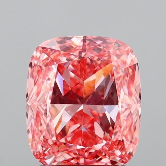 Loose Diamond - CUSHION MODIFIED 1.55ct Fancy Vivid Pink VS1: Loose Diamond - CUSHION MODIFIED 1.55ct Fancy Vivid Pink VS1 Source: This is a real non-mined Diamond that has been grown in a lab Shape: CUSHION MODIFIED Carats: 1.55 Color: Fancy Vivid Pink Certific