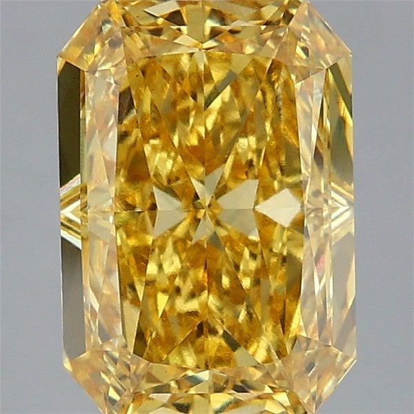 Loose Diamond - RADIANT 3.06ct Fancy Vivid Yellow VS1: Loose Diamond - RADIANT 3.06ct Fancy Vivid Yellow VS1 Source: This is a real non-mined Diamond that has been grown in a lab Shape: RADIANT Carats: 3.06 Color: Fancy Vivid Yellow Certification: IGI Vid